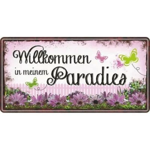 Cartel metálico "jardín" cartel de jardín carteles decorativos carteles regalo - Imagen 1 de 8