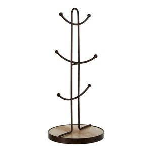 Vertex Bronzo Ferro 6 Tazze da Tè Cucina Porta Tazze Caffè Albero Supporto Portaoggetti - Foto 1 di 7
