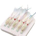 Durable 5Pcs White Fly Fishing Lure Bait Hooks For Sea Trout And Salmon