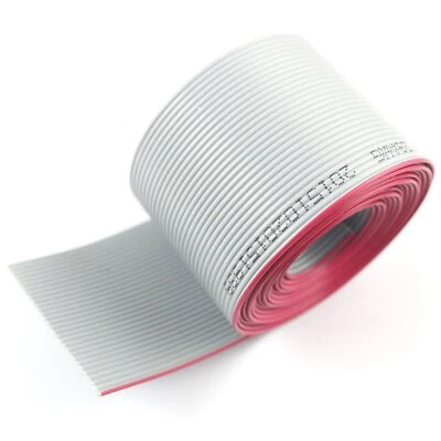 1M 3.3Ft 1.27mm Pitch 30 Pin Wire Gray Flat Ribbon Cable For 2.54mm FC Connector - Изображение 1 из 4