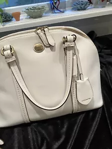 Coach White Leather Satchel Bag - Picture 1 of 11