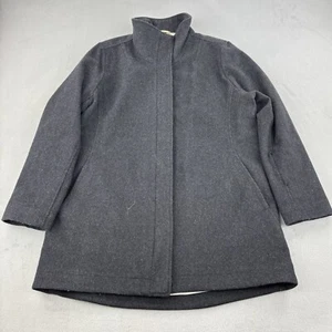VINTAGE Pendleton Wool Trench Coat Overcoat Mens Large Gray Outdoors Pockets 90s - Picture 1 of 12