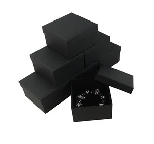 Bangle Display Vibrant Black Gift Square Box Jewellery Adornment Presentation - Picture 1 of 4