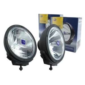 Hella Rallye 4000 Pencil & Spread Beam Combo Driving Lamps Round Black Pair x 2 - Picture 1 of 11