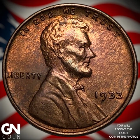 1933 P Lincoln Cent Wheat Penny  Q6999 Cover