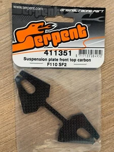 Serpent Suspension plate front top carbon F110 SF2 411351 - Picture 1 of 1