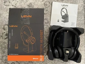 Levn LE-HS013 Superior Black Noise Cancellation Wireless Bluetooth Headset - Picture 1 of 2