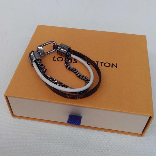 LOUIS VUITTON（LV） Bracciale originale Louis Vuitton LV Damier grafite catena alta MP190D dal Giappone