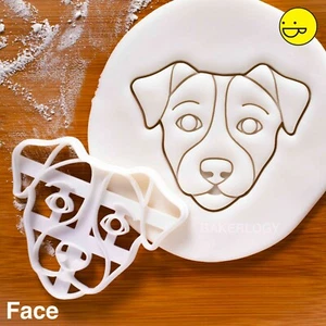 Jack Russell Terrier's Face cookie cutter | terrier fox dogs dog treats biscuit - Picture 1 of 6
