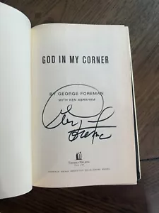 George Foreman Autographed Book "God In My Corner” Free Priority Shipping! - Picture 1 of 3