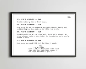 Good Will Hunting - Screenplay POSTER! (up to 24" x 36") - Movie - Film - Script - Picture 1 of 7