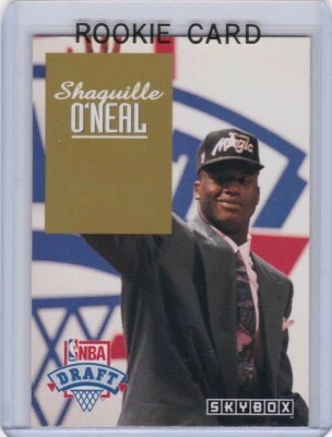 SHAQUILLE O'NEAL ROOKIE CARD 1992 Skybox #DP1 Basketball RC SHAQ RARE DRAFT PICK - Image 1 of 2