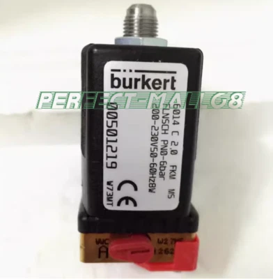 全新适用于 Burkert 00501219 电磁阀 6014 C 2.0 FKM MS 200-230V 50-60Hz 8W — 第 1/2 张图片