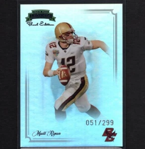 MATT RYAN 2008 Press Pass Legends NFL Football Rookie RC Card 51/299 #26 PSA - Picture 1 of 2