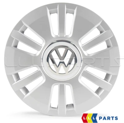 NEW GENUINE VOLKSWAGEN UP! 14 INCH WHEEL TRIM RING CAP COVER POLISHED CHROME - Image 1 of 3