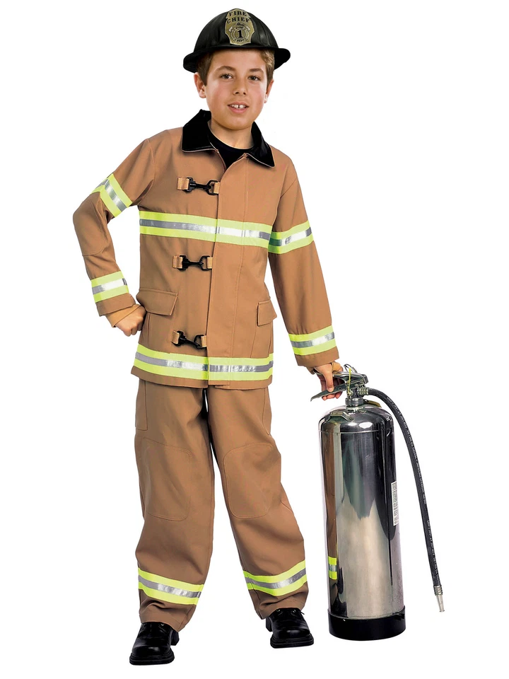 Child Deluxe Fire Fighter Costume Rubies 882703 Medium