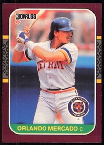 1987 Donruss Opening Day Orlando Mercado Detroit Tigers #209