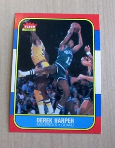 1986 Fleer Basketball Derek Harper #44 Near Mint to Mint - Picture 1 of 2