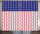 USA Rustikale Gardine Stars and Stripes-Flagge