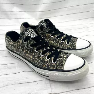 Converse Chuck Taylor All Star niedrige Sportschuhe Größe 7,5 schwarz hellbraun 542477F - Bild 1 von 11