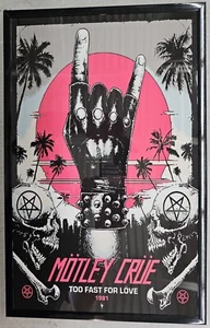 Motley Crue To Fast For Love, gerahmtes Konzertposter - Bild 1 von 2