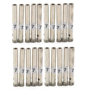 20 piezas brocas de taladro de diamante de 7 mm recubiertas sierra de orificio de azulejos cortadora de vidrio herramientas para piedra - Imagen 1 de 24
