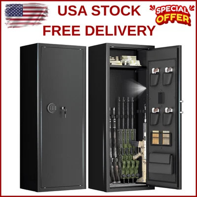 Caja fuerte para armas 12-15 para rifles, caja fuerte para armas ignífugas para rifles y pistolas Foto 1 de 4