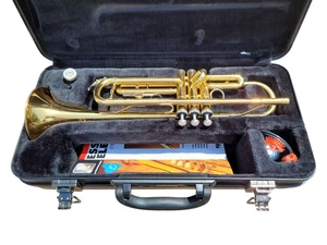 Yamaha Trompete YTR 200AD Advantage Gold Messing Trompete mit Mundstück und Koffer - Bild 1 von 16