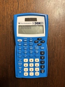 Texas Instruments TI-30X IIS Calculatrice scientifique à deux lignes - Bleu - Photo 1/5