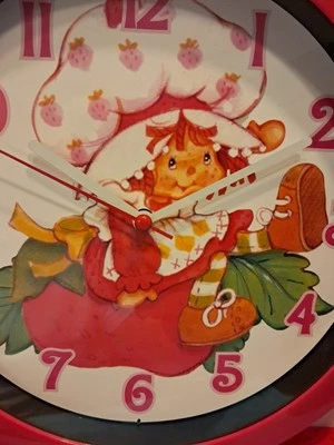 Strawberry Shortcake Red Wall Clock New - Image 1 of 4