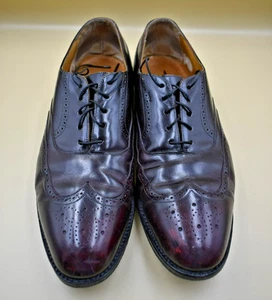 Johnston & Murphy Mens Oxblood Wing Tips 12D - Picture 1 of 11