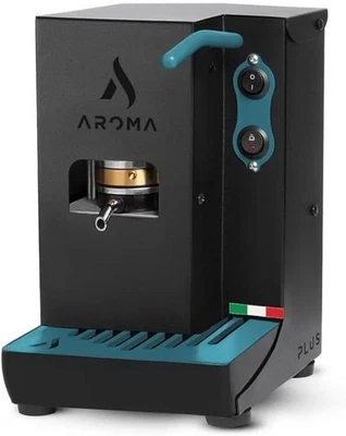 Aroma Plus Touch of color Nero Verde Petrolio, Macchina caffè espresso cialde - Immagine 1 di 4