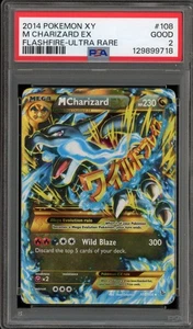 Pokemon M Charizard EX XY Flashfire Holo Ultra Rare #108 PSA 2 - Picture 1 of 2