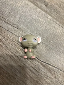 Authentic Littlest Pet Shop Gray Standing Mouse # 192 Purple Eyes - Picture 1 of 2