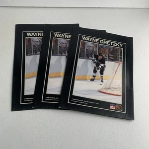 Carpeta de bolsillo escolar Wayne Gretzky Starline 1989 NHL LA Kings hockey lote de 3 - Imagen 1 de 17