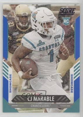 2021 Score Rookies Showcase /100 CJ Marable #398 Rookie RC - Image 1 of 2