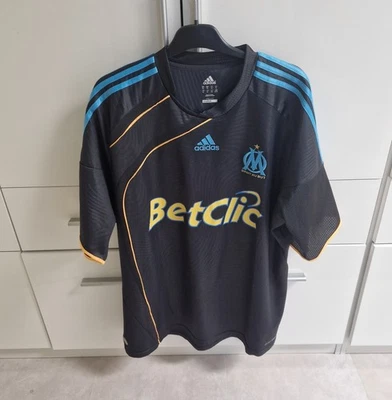 Maillot Olympique Marseille 2009/10 Niang #11 Adidas vintage rétro flocage football  - Photo 1/4