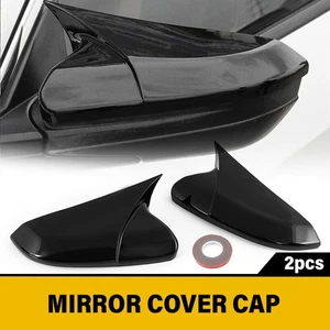 Side Mirror Caps Rear View Covers Gloss Black for 10th Gen Honda Civic 2016-2021 - Bild 1 von 13