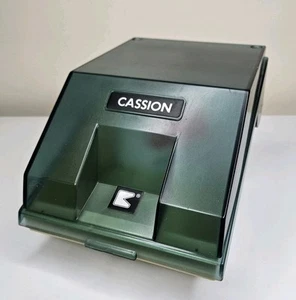 Vintage Cassion Green Floppy Disk Storage Box Case Holder And A Few Discs - Afbeelding 1 van 5