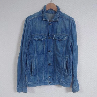 Jaqueta jeans Diesel masculina S OURO PRETO 2ª jeans G-Jean luxo casual streetwear italiana - Imagem 1 de 4