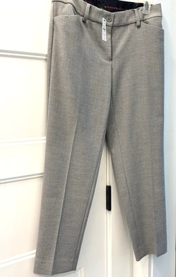 NWT Talbots Hampshire Ankle Pant Women's 2 Petite Grey Stretch - Image 1 of 4