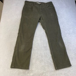 Levi's 514 Slim Straight Olive Green Corduroy Pants Men's Size 36x31 - Picture 1 of 10