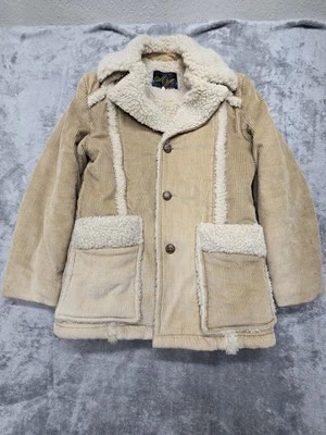 Vintage Montgomery Wards Jacket Mens Size 40 Beige Insulated  Foto 1 de 4