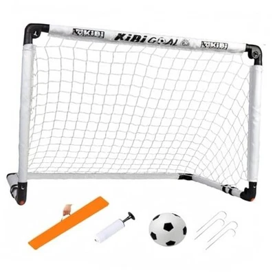 Juego de portería de fútbol para niños para patio trasero, pequeño plegable 45,27 pulgadas * 31,49 pulgadas portería + pelota Foto 1 de 4