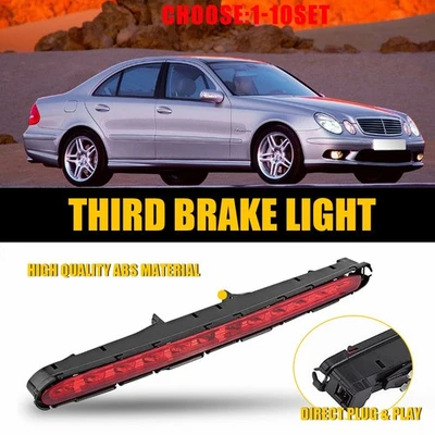 Tercera luz de freno de parada trasera LED roja para Mercedes Benz W211 Clase E 2003-09 1-10X Foto 1 de 4