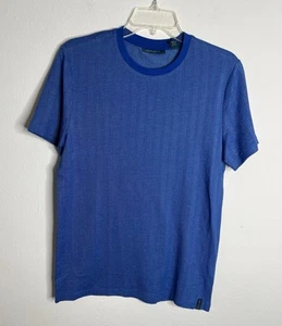 Camiseta Perry Ellis Talla Pequeña Azul Manga Corta Nueva - Imagen 1 de 7