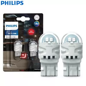 Philips Ultinon Pro3100 LED W21/5W 7443 T20 Red Color Two Contacts Car Turn Lamp - Picture 1 of 6