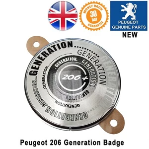 Original Peugeot 206+ 206 Generation rundes Emblem - Bild 1 von 4