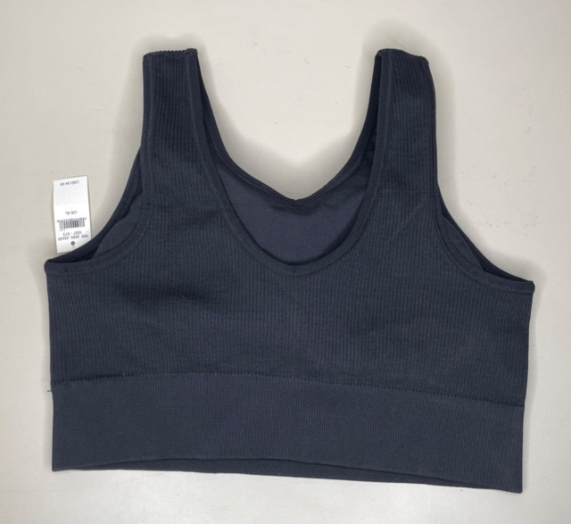 Aerie Sports Bra XL Womens Pullover Black Removable Pads