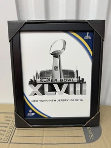 Super Bowl XLVIII 8 X 10” Framed Picture Photo Print Seahawks Broncos NYC NJ - Picture 1 of 1